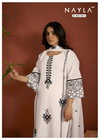 Nayla Libas Cotton Work Designer Kurti With Bottom Dupatta Wholesale Online
